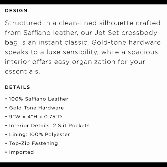 🛑Sold🛑 MK Jet Set Crossbody Bag - Picture 3 of 3